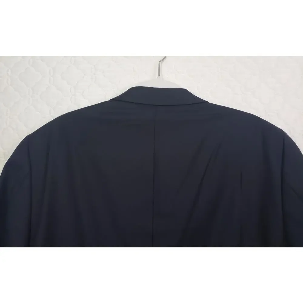 Lauren Ralph Lauren Blazer Meas 40R Navy Blue Wool Gold Buttons Business
